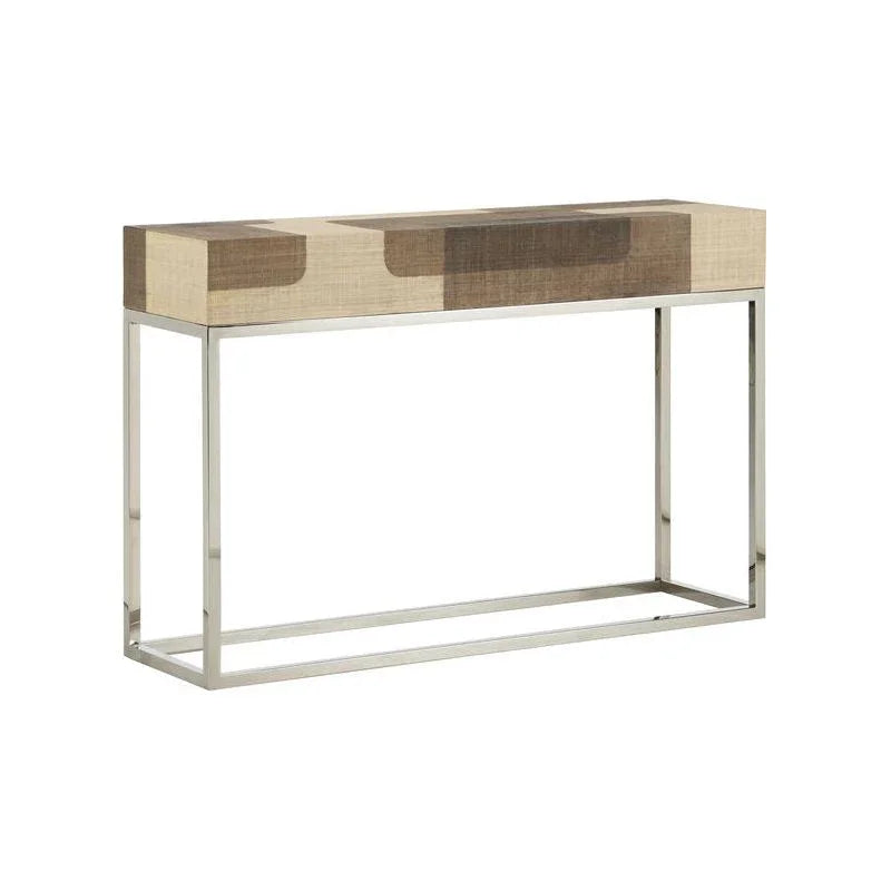 Jacoby Nickel Base Console Table - LOOMLAN - Wildwood - Console Tables