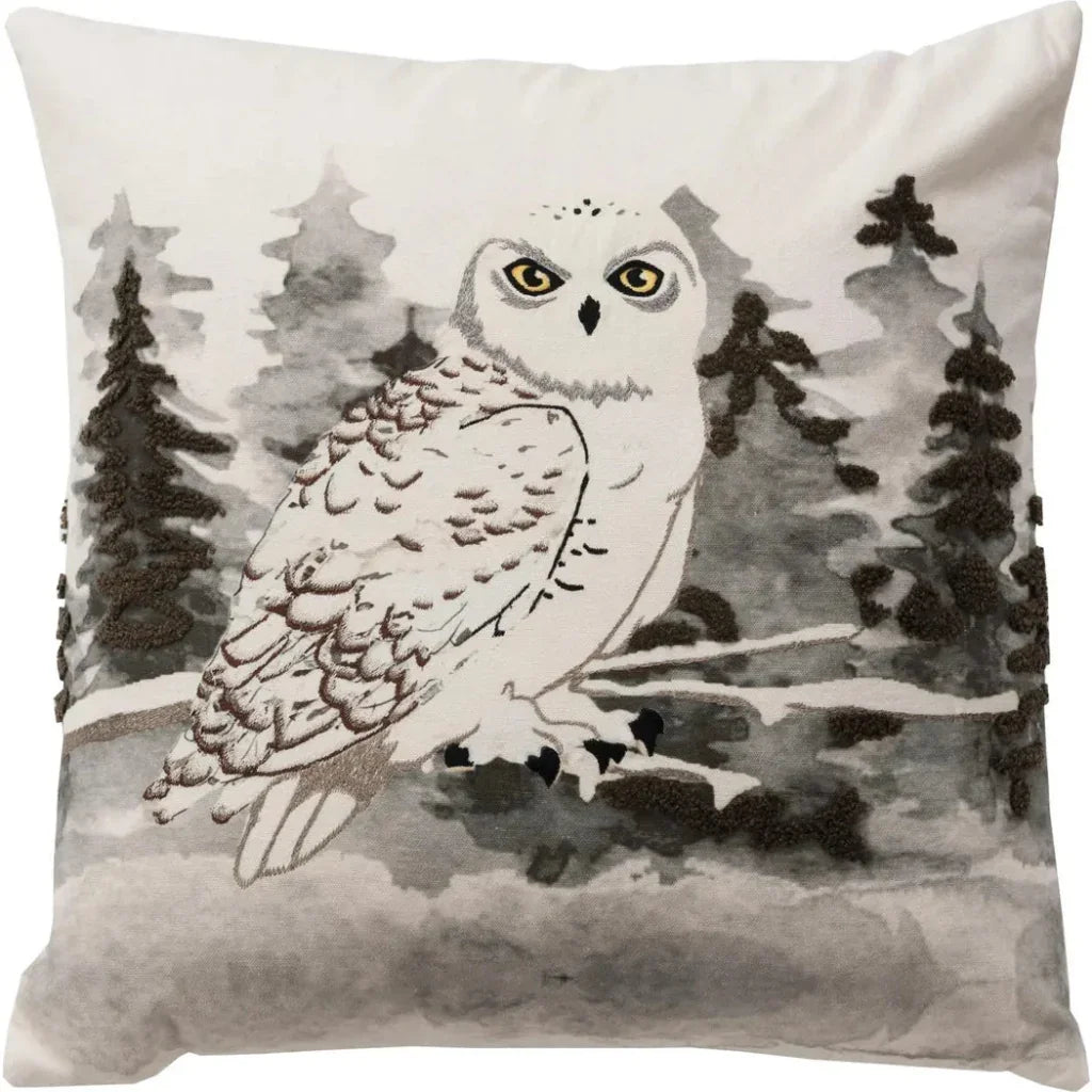 Jade Owl Decorative Throw Pillow Down Insert - LOOMLAN - LOOMLAN - Throw Pillows