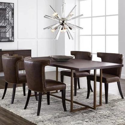 Jade Sideboard Antique Brass Dark Wood Storage - LOOMLAN - SUNPAN - Sideboards