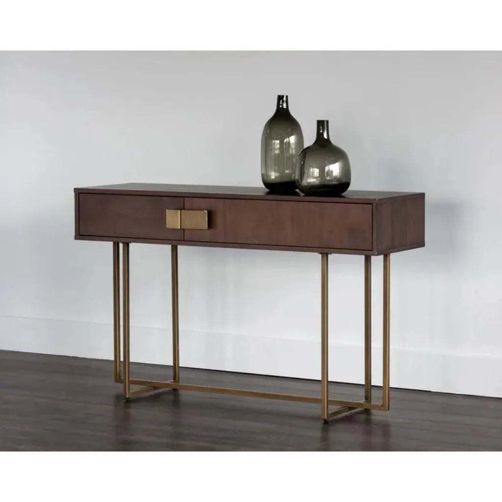 Jade Wooden Rectangular Console Table - LOOMLAN - SUNPAN - Console Tables