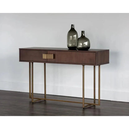Jade Wooden Rectangular Console Table - LOOMLAN - SUNPAN - Console Tables