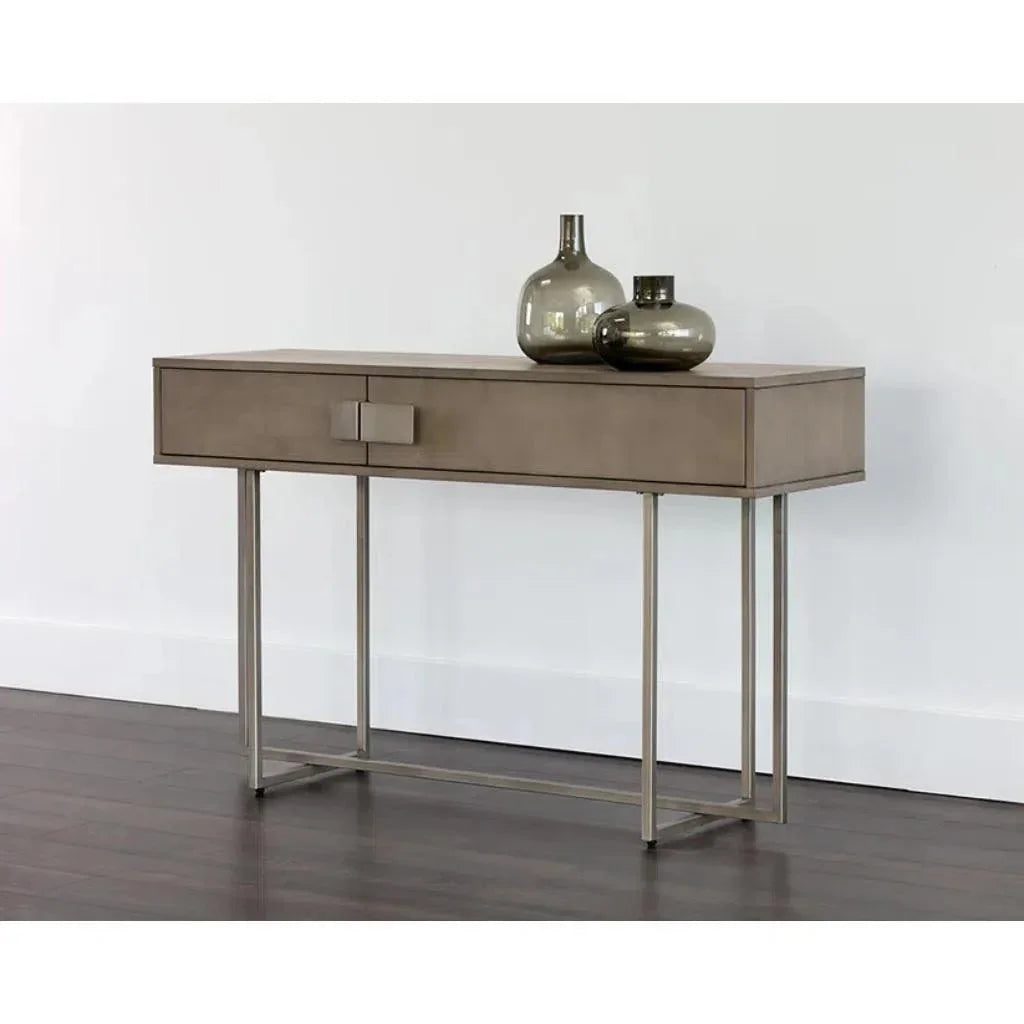 Jade Wooden Rectangular Console Table - LOOMLAN - SUNPAN - Console Tables