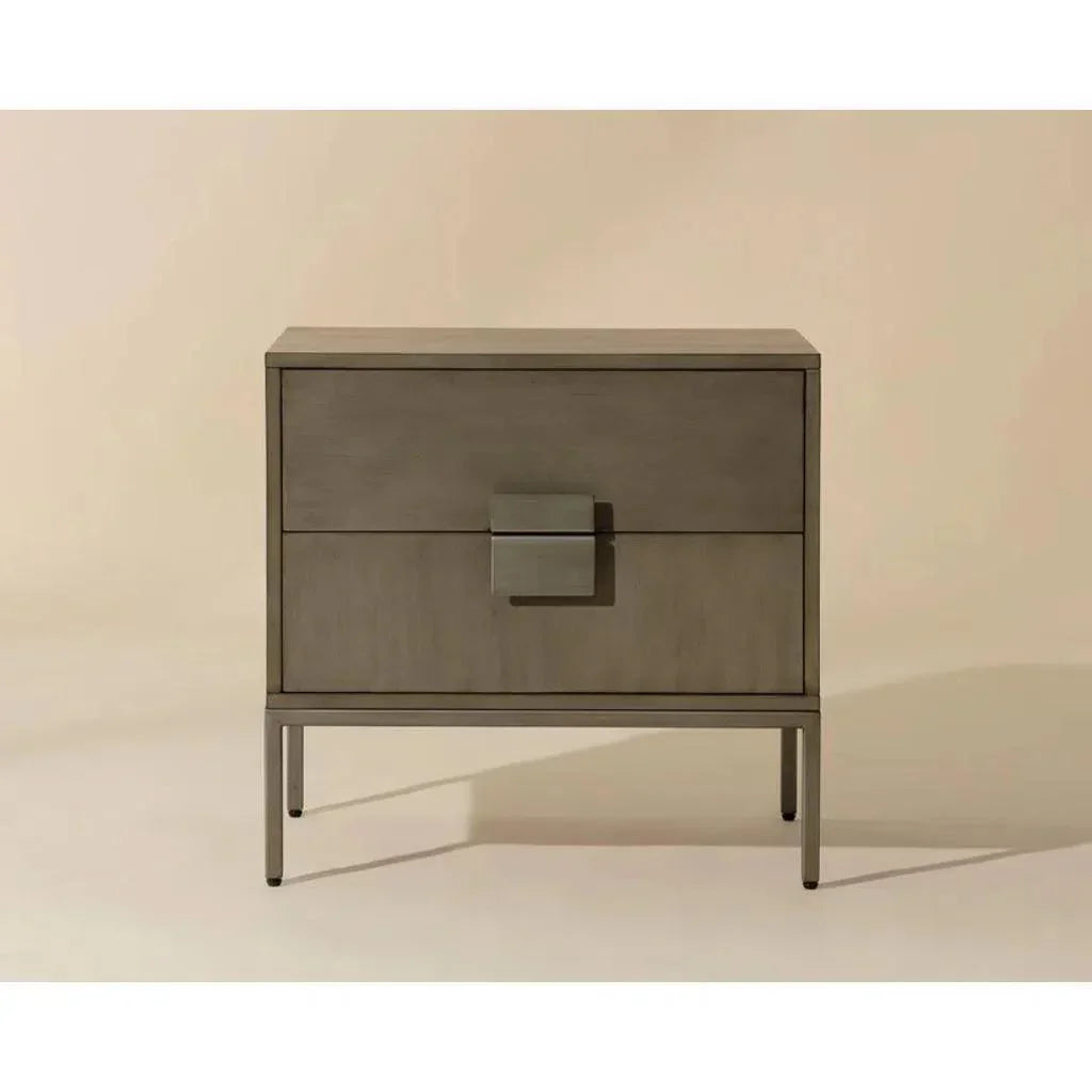 Jade Wooden Unique Nightstand - LOOMLAN - SUNPAN - Nightstands