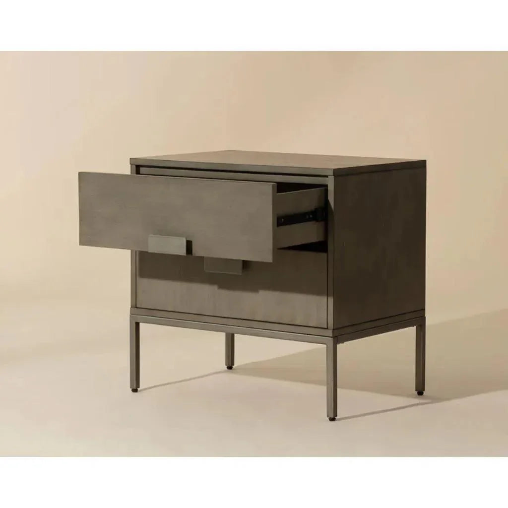 Jade Wooden Unique Nightstand - LOOMLAN - SUNPAN - Nightstands