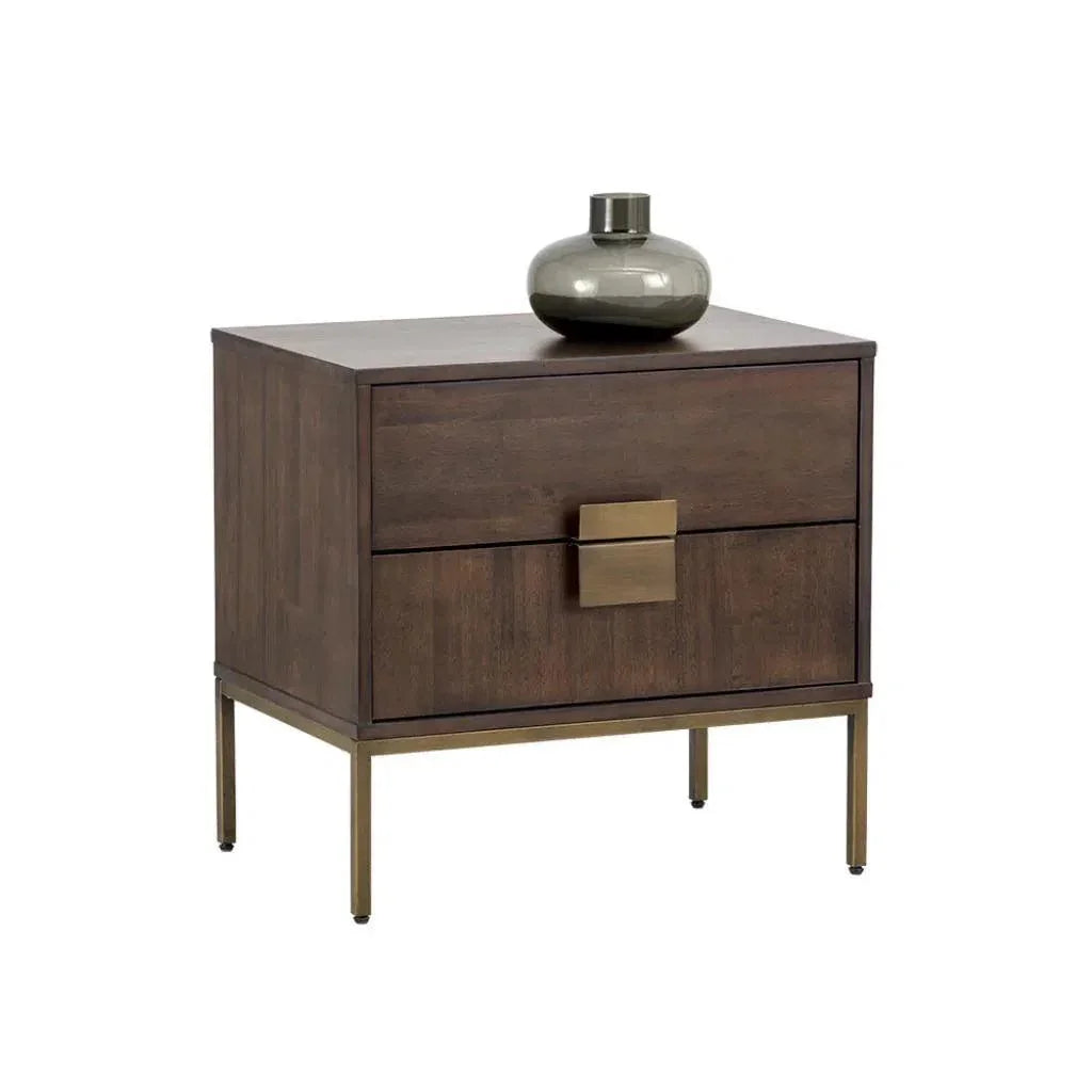 Jade Wooden Unique Nightstand - LOOMLAN - SUNPAN - Nightstands