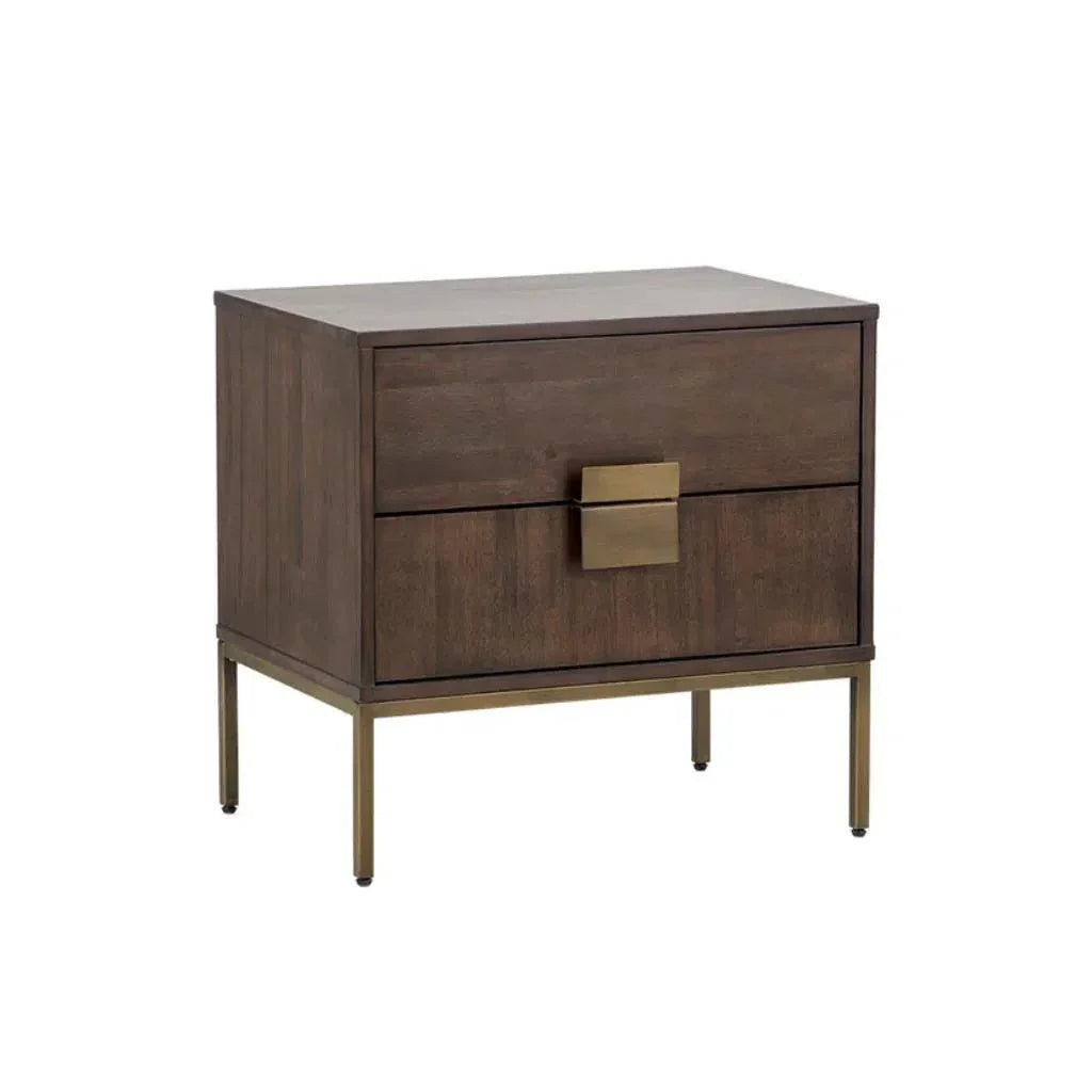 Jade Wooden Unique Nightstand - LOOMLAN - SUNPAN - Nightstands