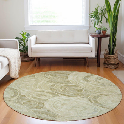 Jaelain Gold Washable Indoor-Outdoor Rug