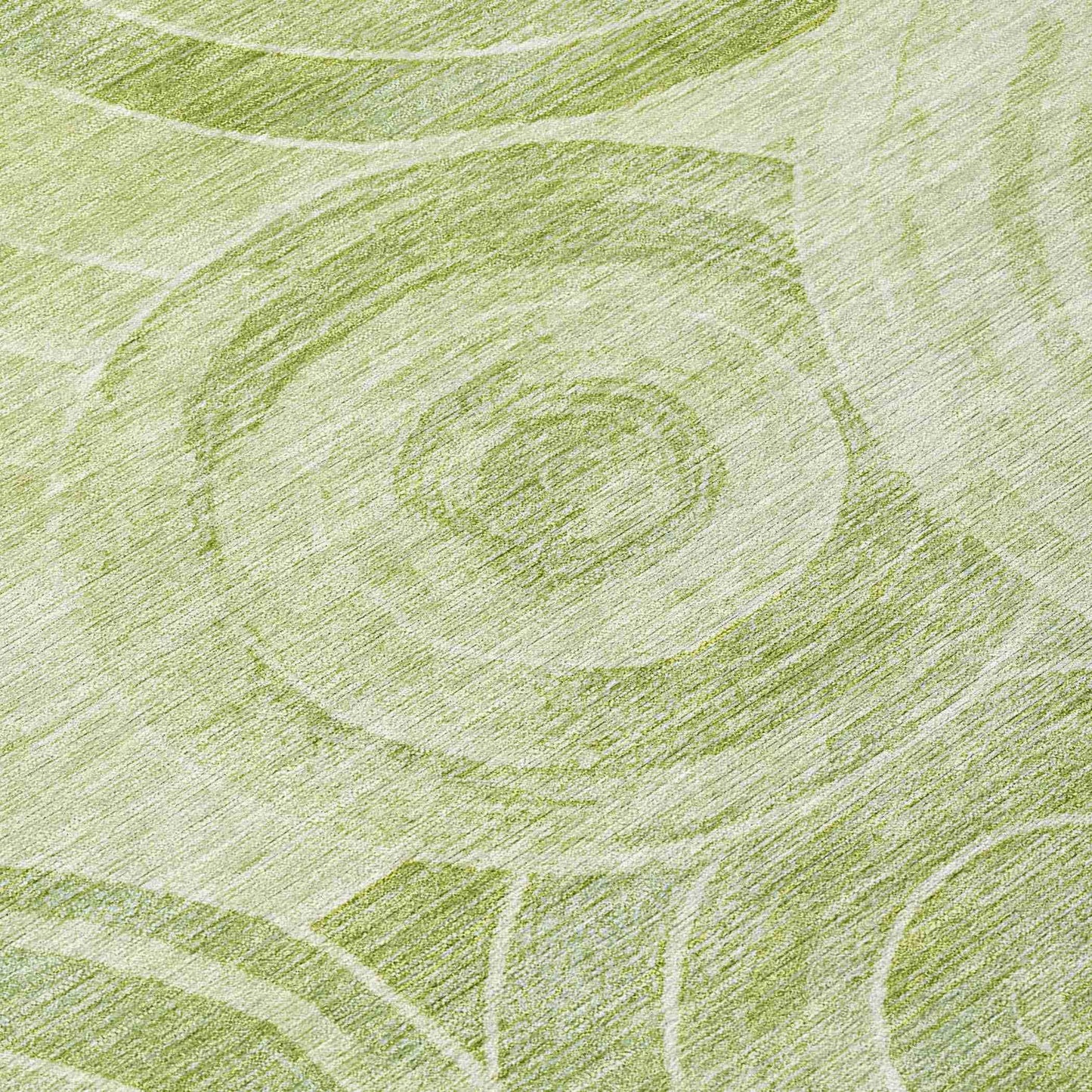 Jaelain Green Washable Indoor-Outdoor Rug