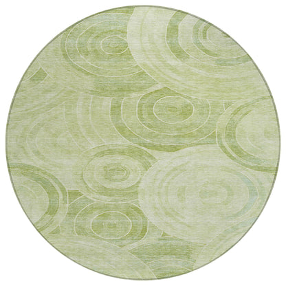 Jaelain Green Washable Indoor-Outdoor Rug