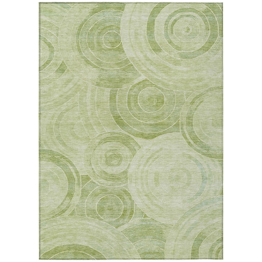 Jaelain Green Washable Indoor-Outdoor Rug