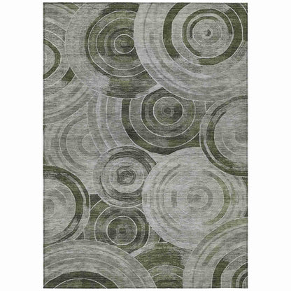 Jaelain Taupe Washable Indoor-Outdoor Rug