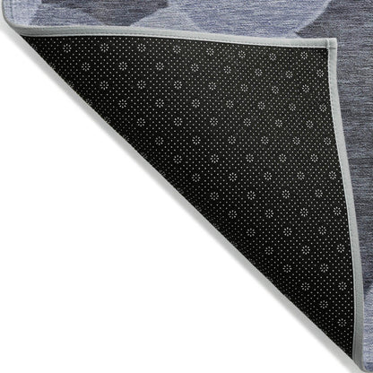 Jaelanor Blue Washable Indoor-Outdoor Rug