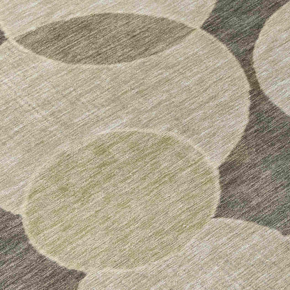 Jaelanor Brown Washable Indoor-Outdoor Rug