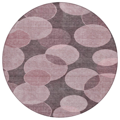 Jaelanor Pink Washable Indoor-Outdoor Rug