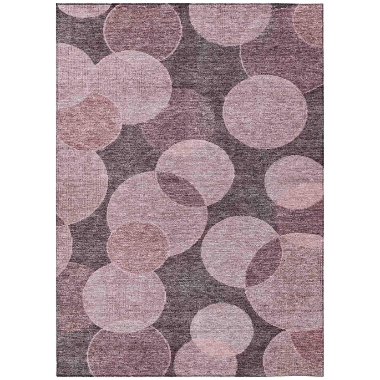 Jaelanor Pink Washable Indoor-Outdoor Rug
