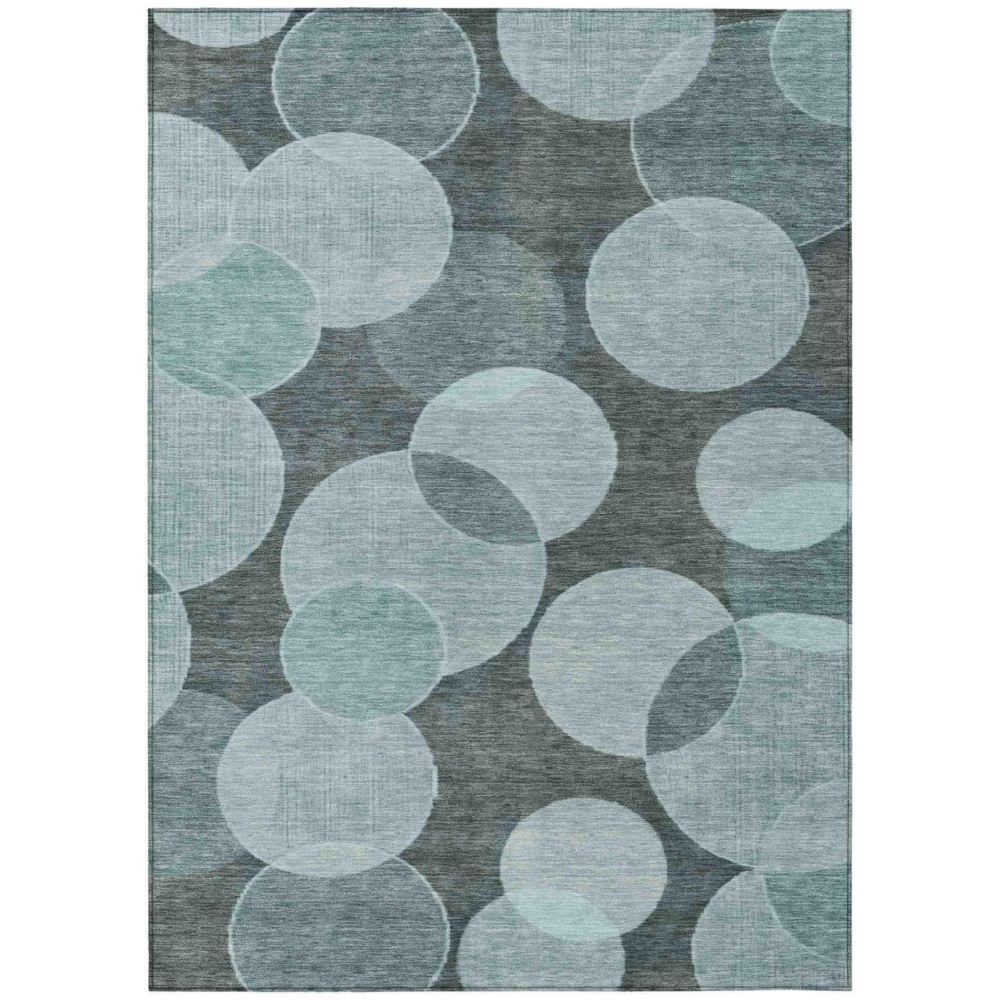 Jaelanor Teal Washable Indoor-Outdoor Rug