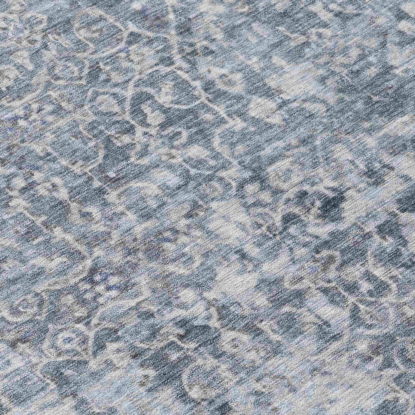 Jaelara Blue Washable Indoor-Outdoor Rug