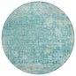 Jaelara Teal Washable Indoor-Outdoor Rug