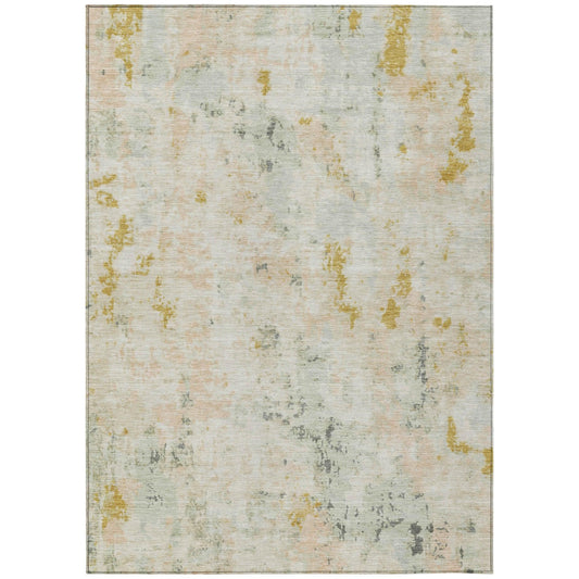 Jaelaris Brown Washable Indoor-Outdoor Rug