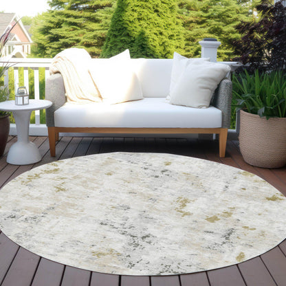 Jaelaris Ivory Washable Indoor-Outdoor Rug