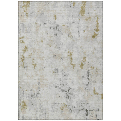 Jaelaris Ivory Washable Indoor-Outdoor Rug