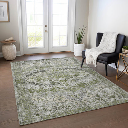 Jaelien Aloe Washable Indoor-Outdoor Rug