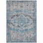 Jaelien Blue Washable Indoor-Outdoor Rug