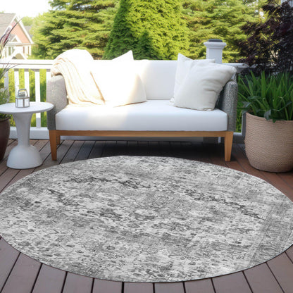 Jaelien Gray Washable Indoor-Outdoor Rug