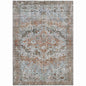 Jaelien Orange Washable Indoor-Outdoor Rug