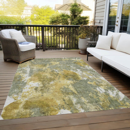Jaelion Brown Washable Indoor-Outdoor Rug