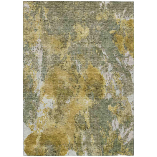 Jaelion Brown Washable Indoor-Outdoor Rug