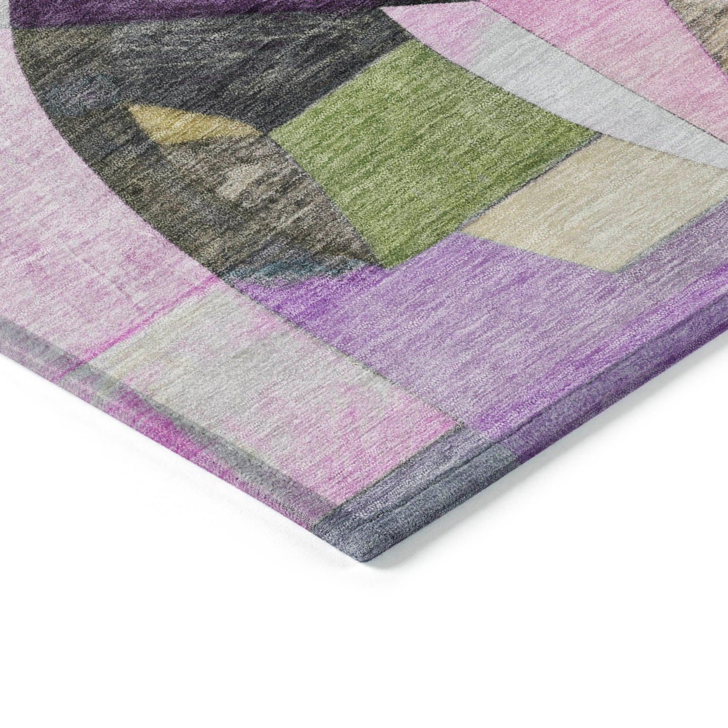 Jaelira Purple Washable Indoor-Outdoor Rug
