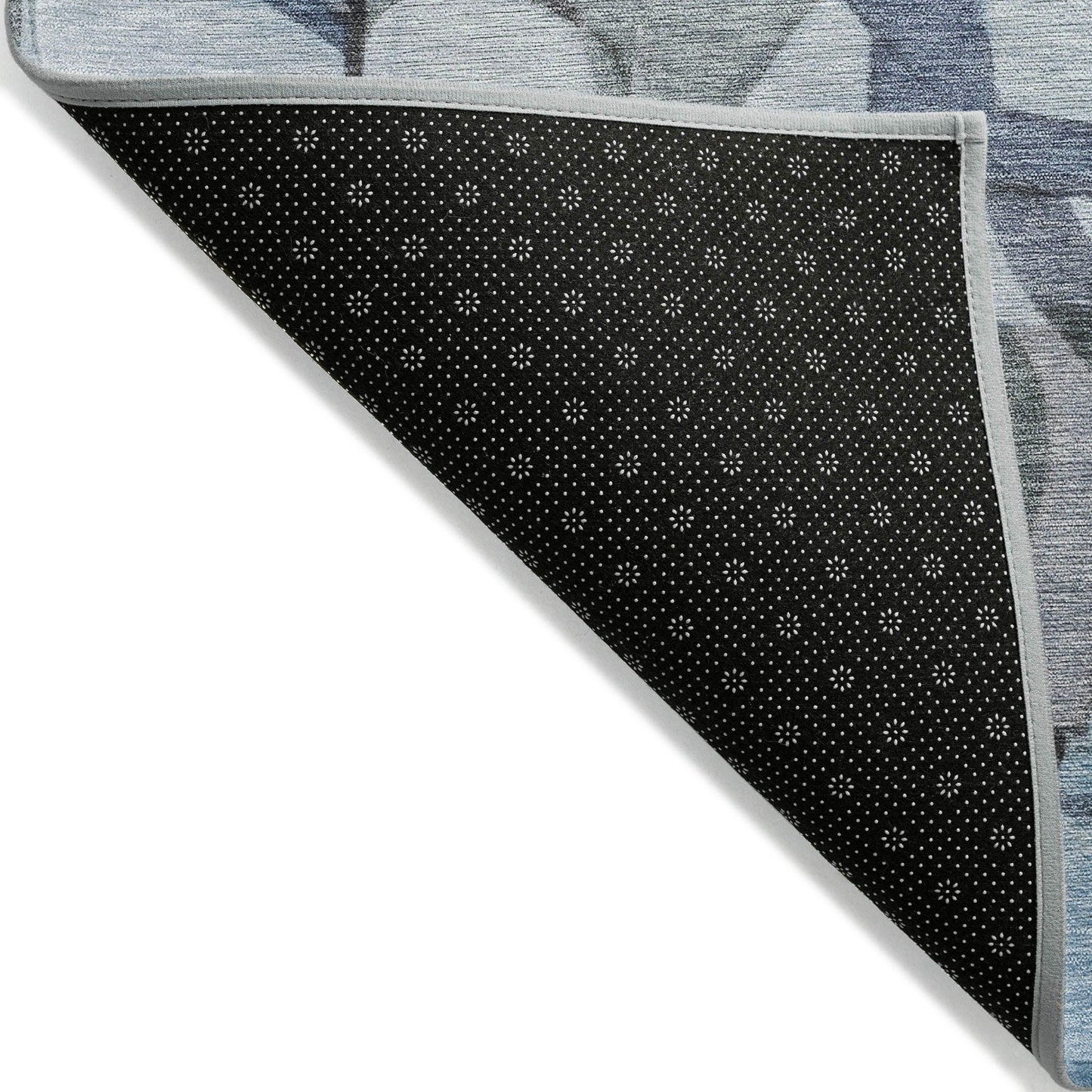 Jaelius Blue Washable Indoor-Outdoor Rug