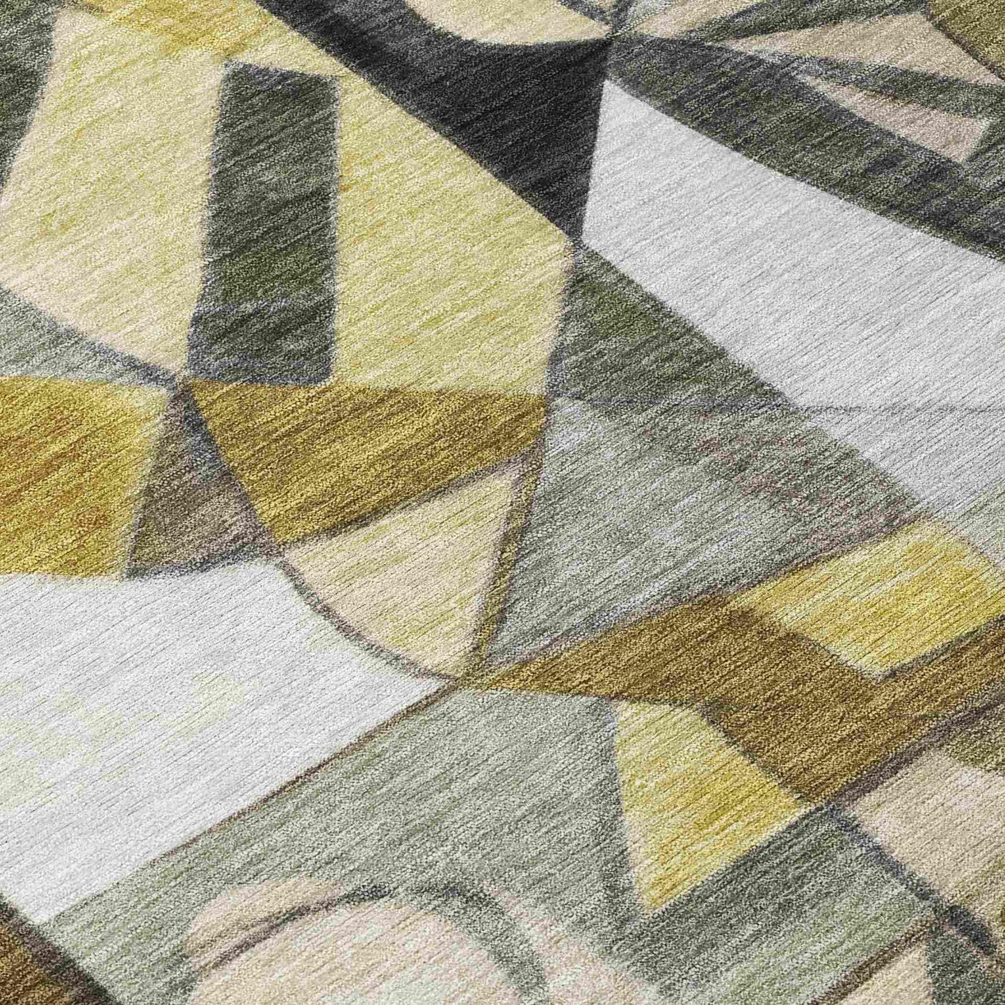 Jaelius Brown Washable Indoor-Outdoor Rug