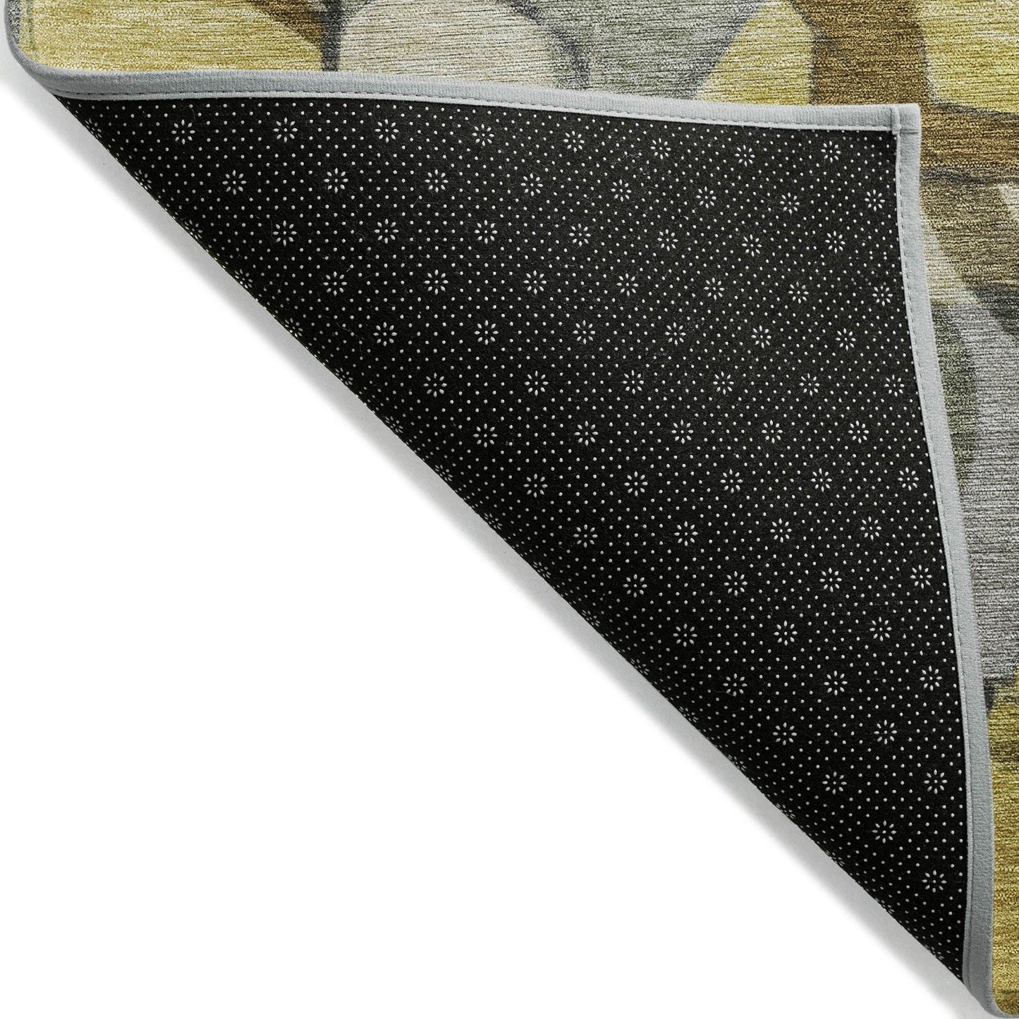 Jaelius Brown Washable Indoor-Outdoor Rug