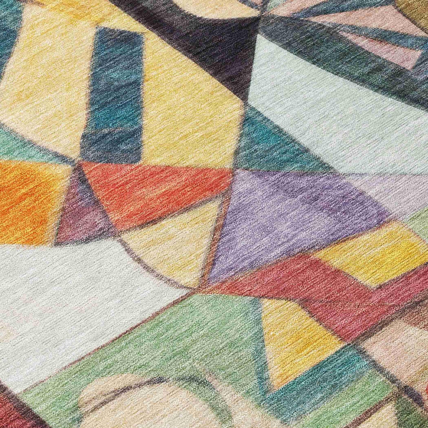 Jaelius Gold Washable Indoor-Outdoor Rug