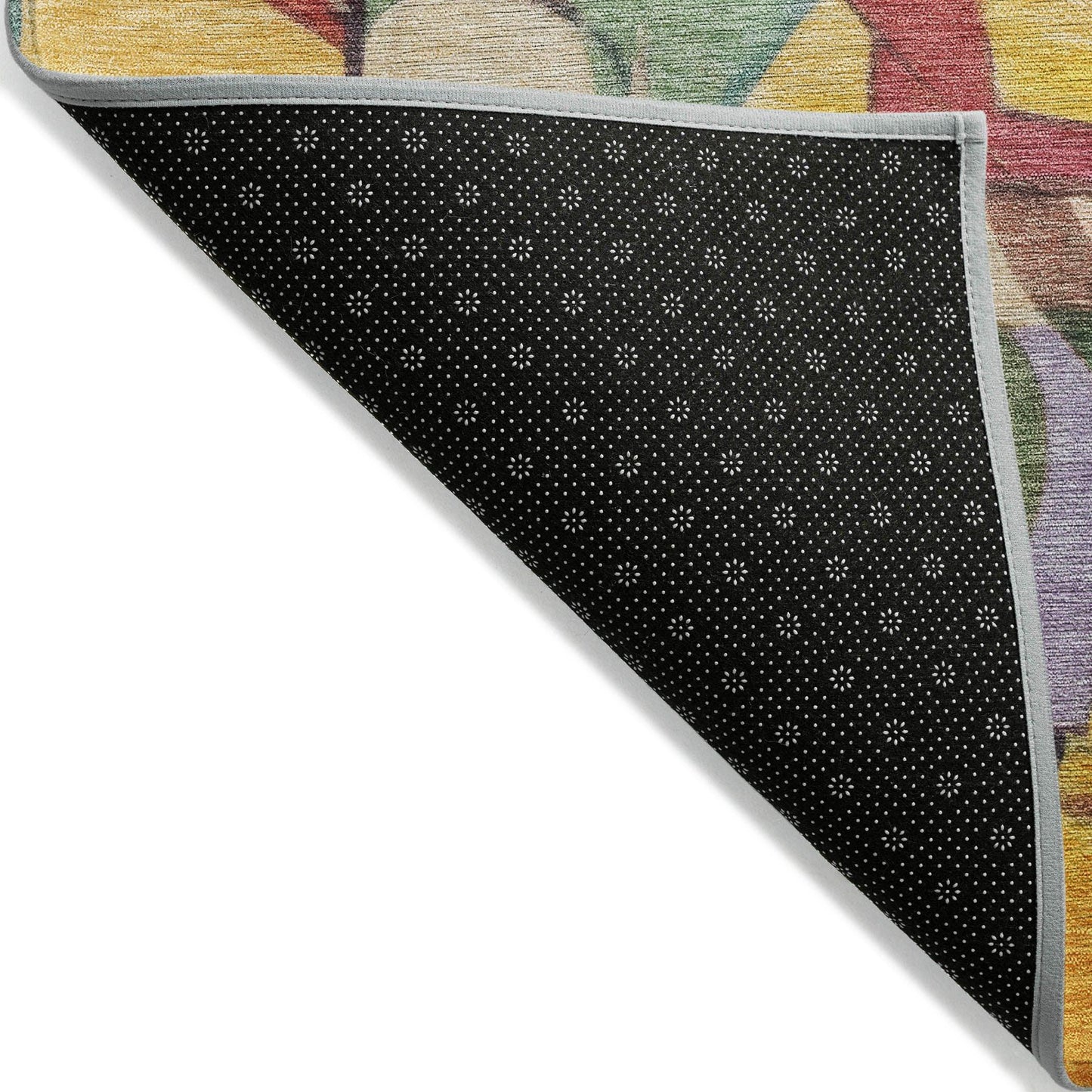 Jaelius Gold Washable Indoor-Outdoor Rug