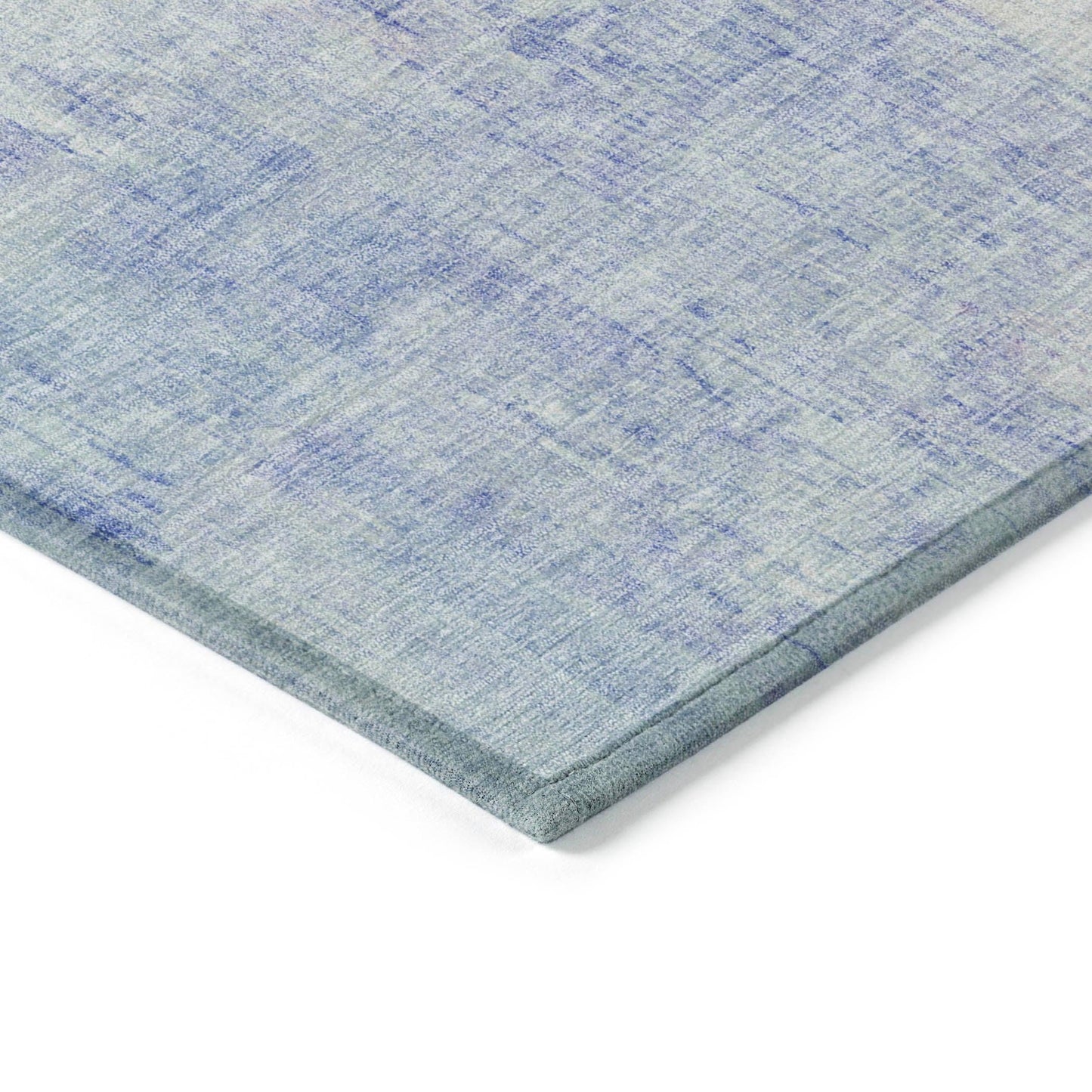 Jaelor Blue Washable Indoor-Outdoor Rug