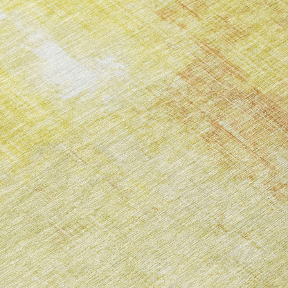 Jaelor Gold Washable Indoor-Outdoor Rug