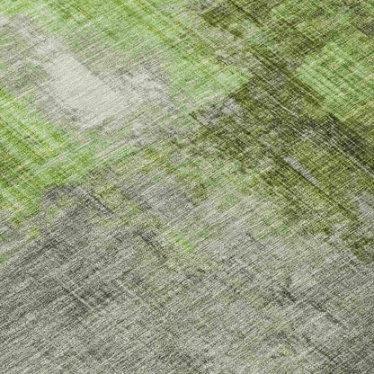 Jaelor Green Washable Indoor-Outdoor Rug