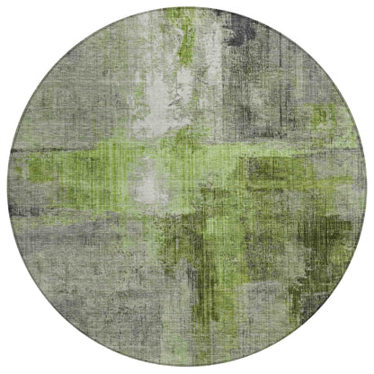 Jaelor Green Washable Indoor-Outdoor Rug