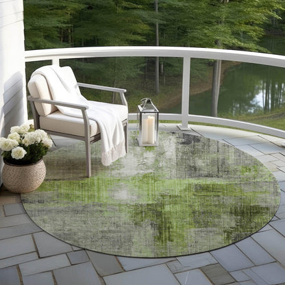 Jaelor Green Washable Indoor-Outdoor Rug