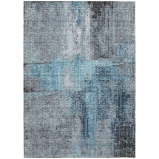 Jaelor Sky Washable Indoor-Outdoor Rug
