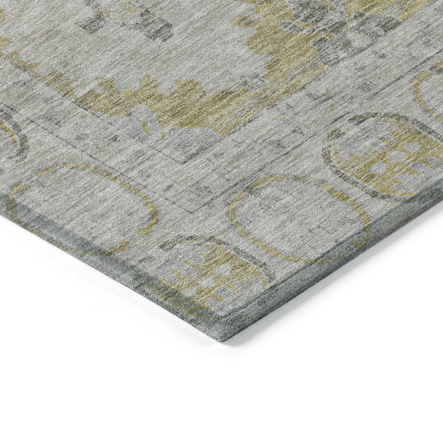 Jaelora Gold Washable Indoor-Outdoor Rug