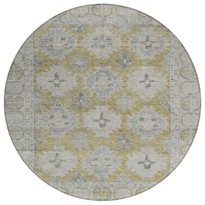 Jaelora Gold Washable Indoor-Outdoor Rug