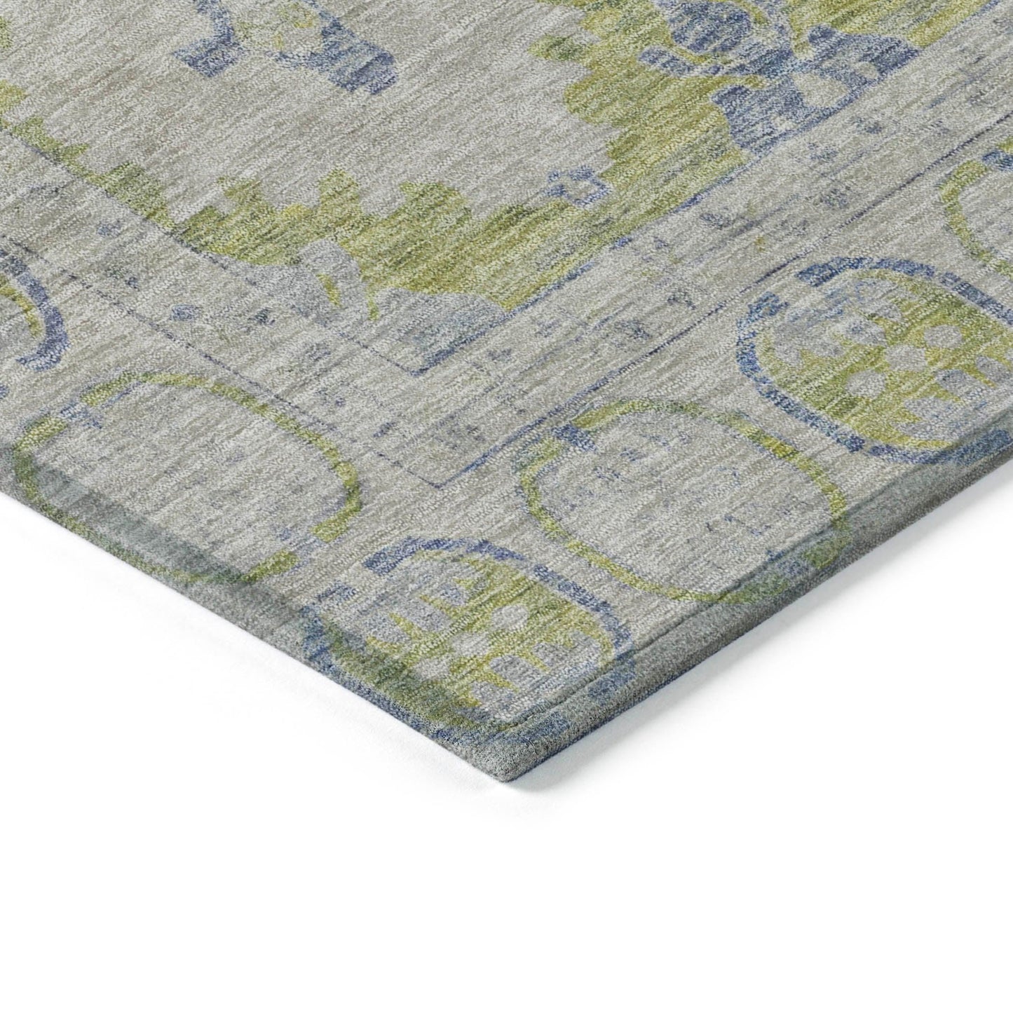 Jaelora Green Washable Indoor-Outdoor Rug