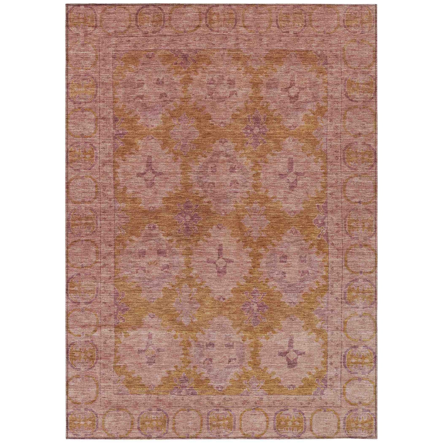 Jaelora Pink Washable Indoor-Outdoor Rug