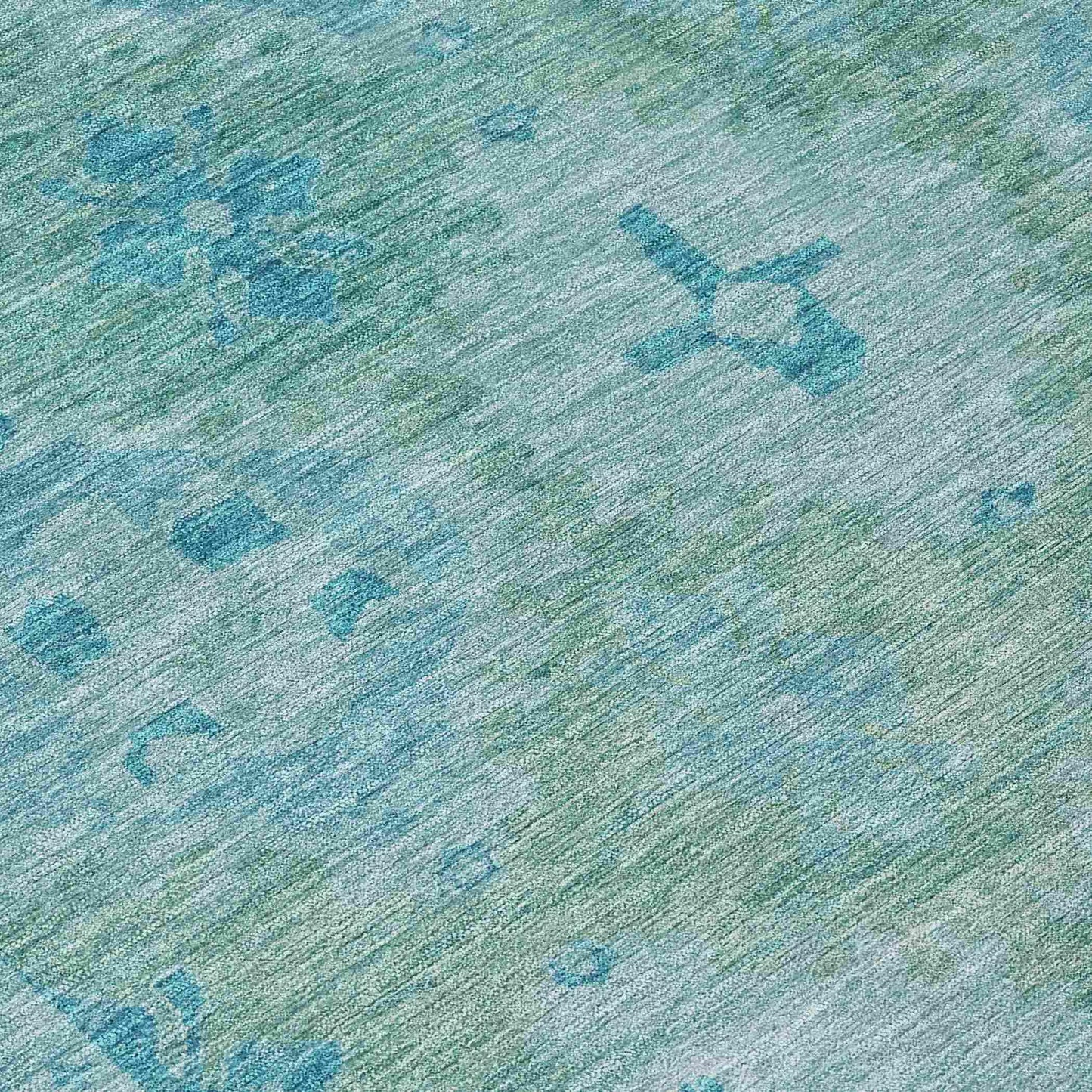Jaelora Teal Washable Indoor-Outdoor Rug