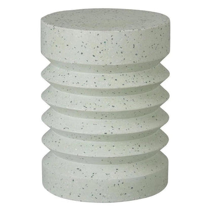 Jag 18.5 in. Round Pale Green Terrazzo Garden Stool-Garden Stools-Emissary-Terrazzo Pale Green-LOOMLAN