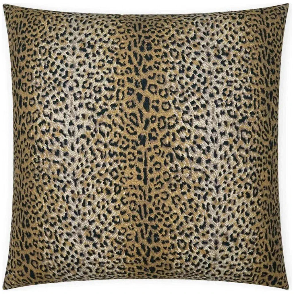 Jaguar Animal Tan Taupe Large Throw Pillow Insert - LOOMLAN - D.V. Kap - Throw Pillows